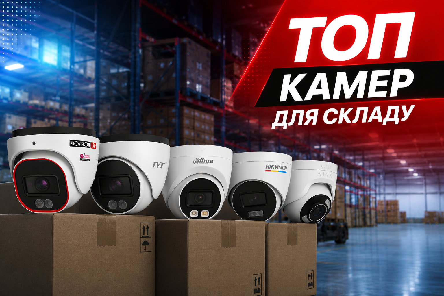 ТОП камер видеонаблюдения для склада